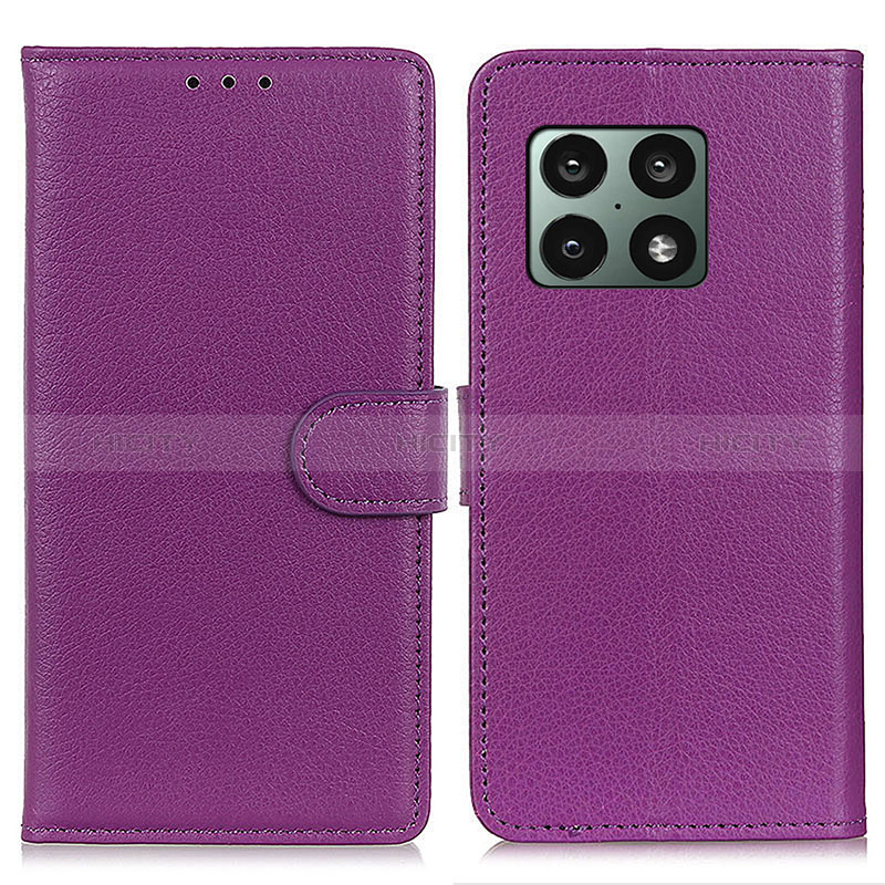 Handytasche Stand Schutzhülle Flip Leder Hülle A03D für OnePlus 10 Pro 5G Violett Plus