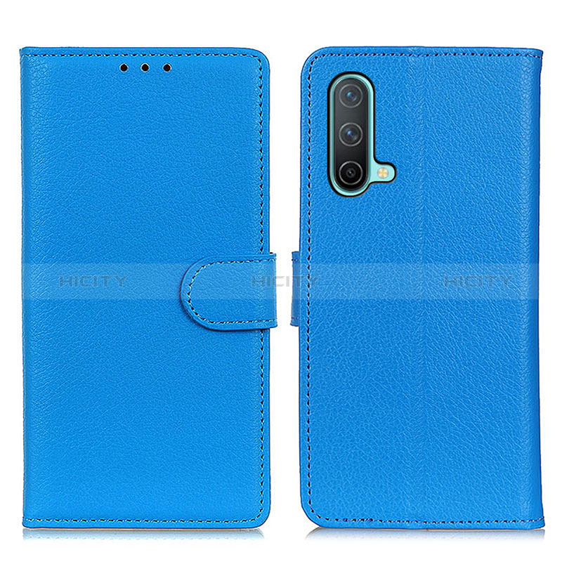 Handytasche Stand Schutzhülle Flip Leder Hülle A03D für OnePlus Nord CE 5G Hellblau Plus