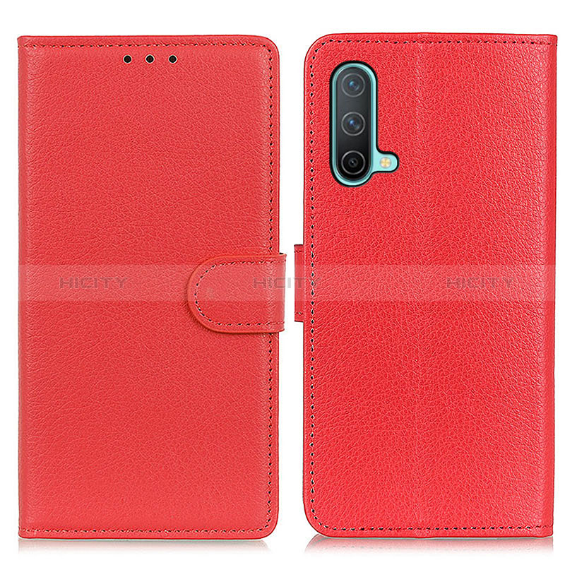 Handytasche Stand Schutzhülle Flip Leder Hülle A03D für OnePlus Nord CE 5G Rot