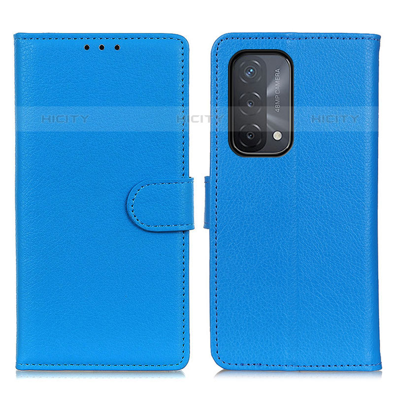 Handytasche Stand Schutzhülle Flip Leder Hülle A03D für OnePlus Nord N200 5G Hellblau