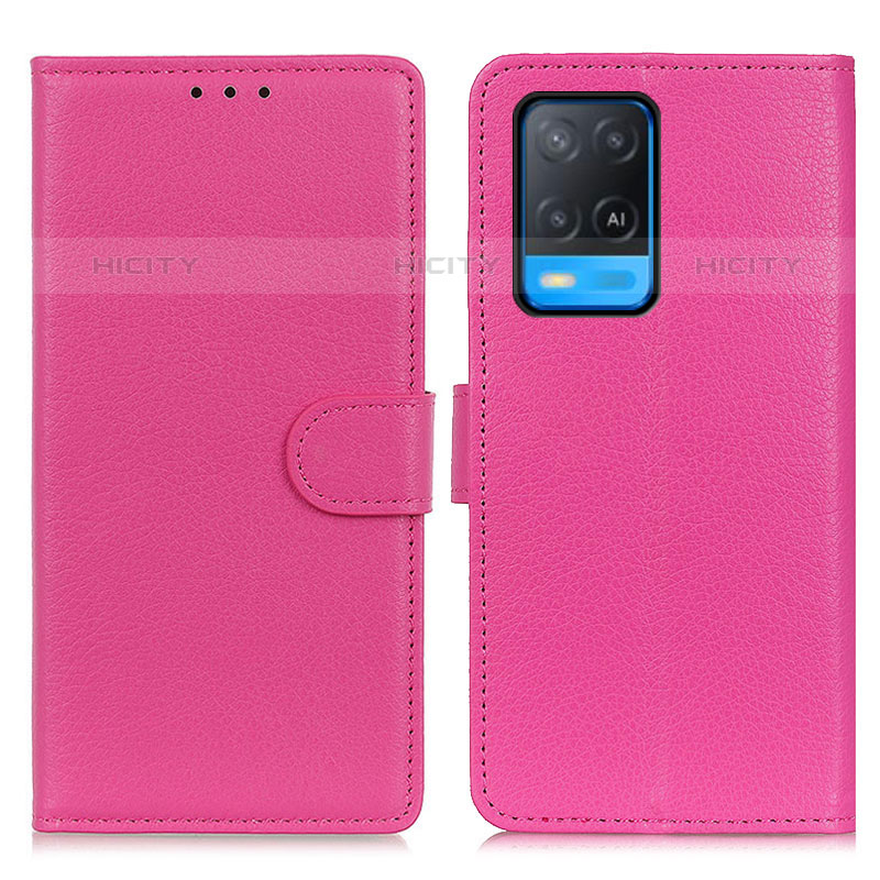 Handytasche Stand Schutzhülle Flip Leder Hülle A03D für Oppo A54 4G Pink