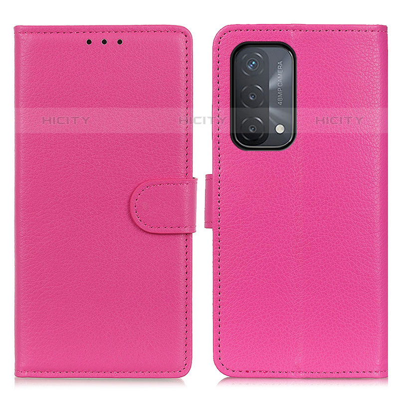 Handytasche Stand Schutzhülle Flip Leder Hülle A03D für Oppo A93 5G Pink Plus