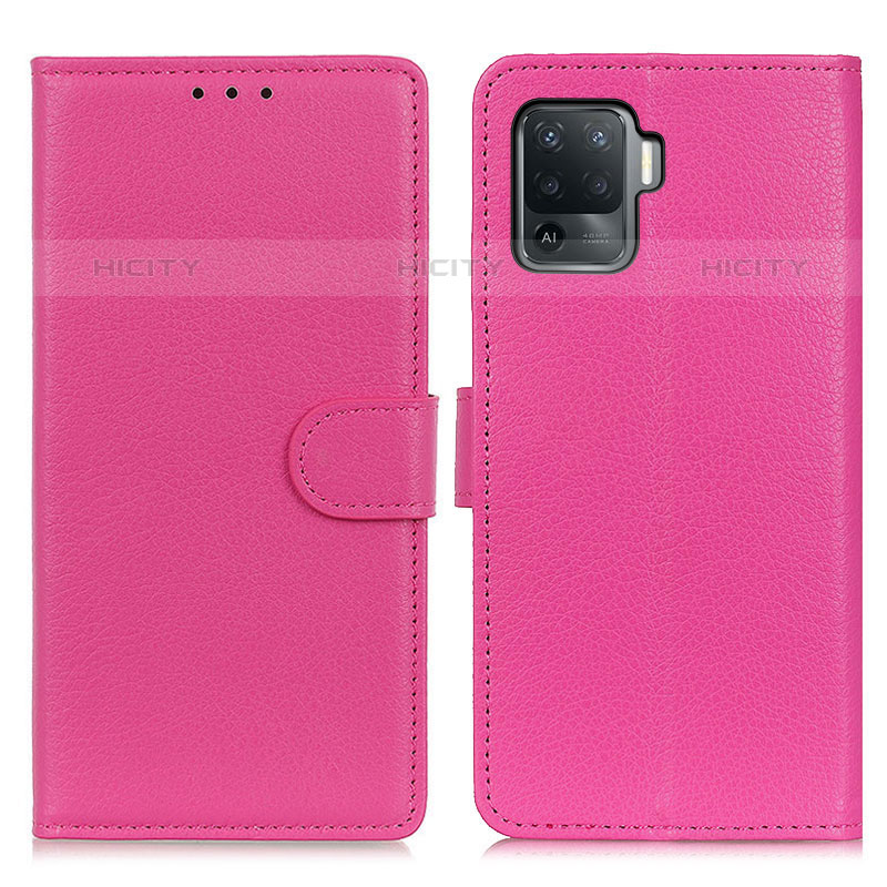 Handytasche Stand Schutzhülle Flip Leder Hülle A03D für Oppo F19 Pro Pink