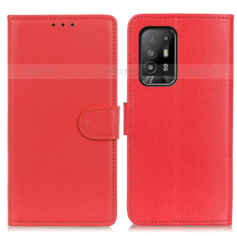 Handytasche Stand Schutzhülle Flip Leder Hülle A03D für Oppo F19 Pro+ Plus 5G Rot