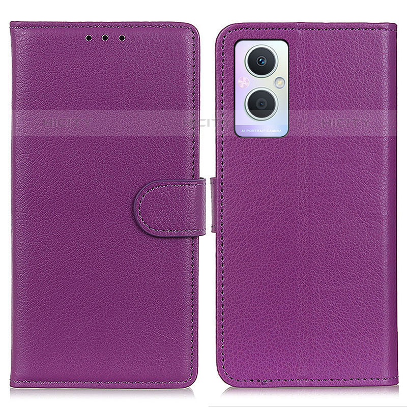 Handytasche Stand Schutzhülle Flip Leder Hülle A03D für Oppo F21 Pro 5G Violett Plus