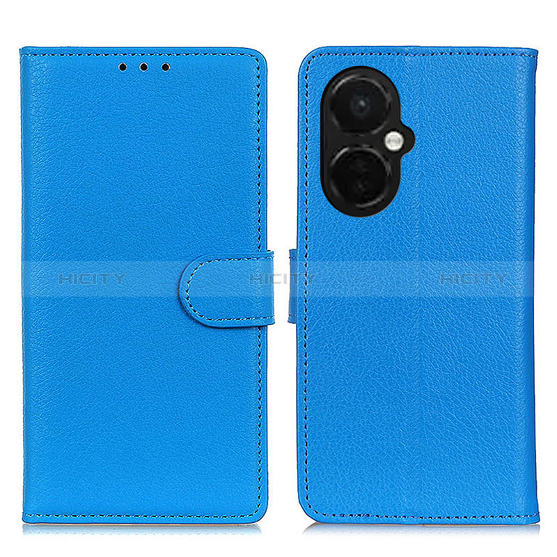 Handytasche Stand Schutzhülle Flip Leder Hülle A03D für Oppo K11x 5G Hellblau Plus