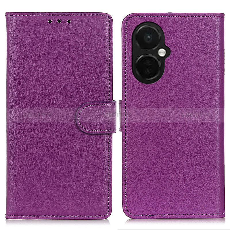 Handytasche Stand Schutzhülle Flip Leder Hülle A03D für Oppo K11x 5G Violett