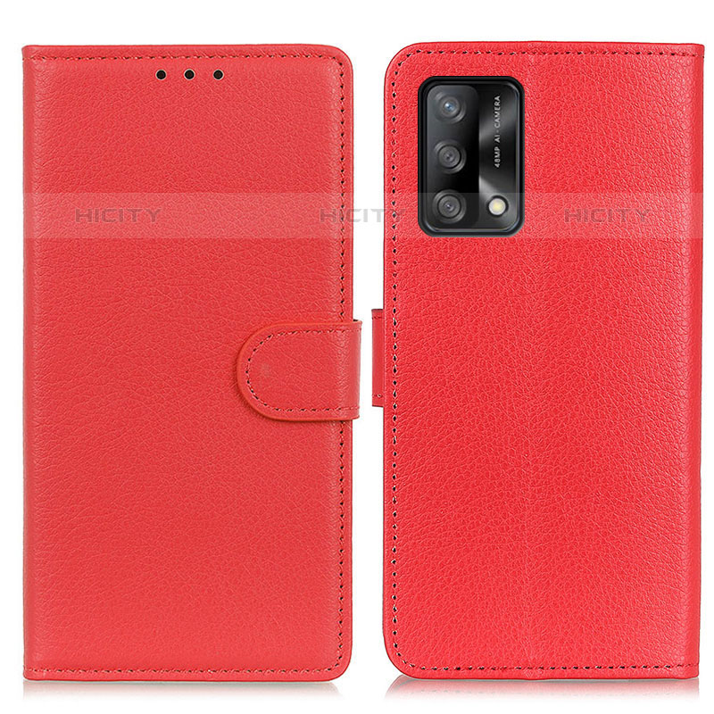 Handytasche Stand Schutzhülle Flip Leder Hülle A03D für Oppo Reno6 Lite Rot