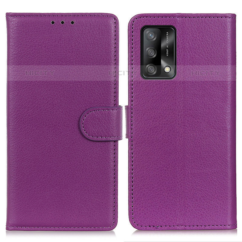 Handytasche Stand Schutzhülle Flip Leder Hülle A03D für Oppo Reno6 Lite Violett