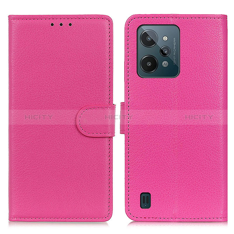 Handytasche Stand Schutzhülle Flip Leder Hülle A03D für Realme C31 Pink