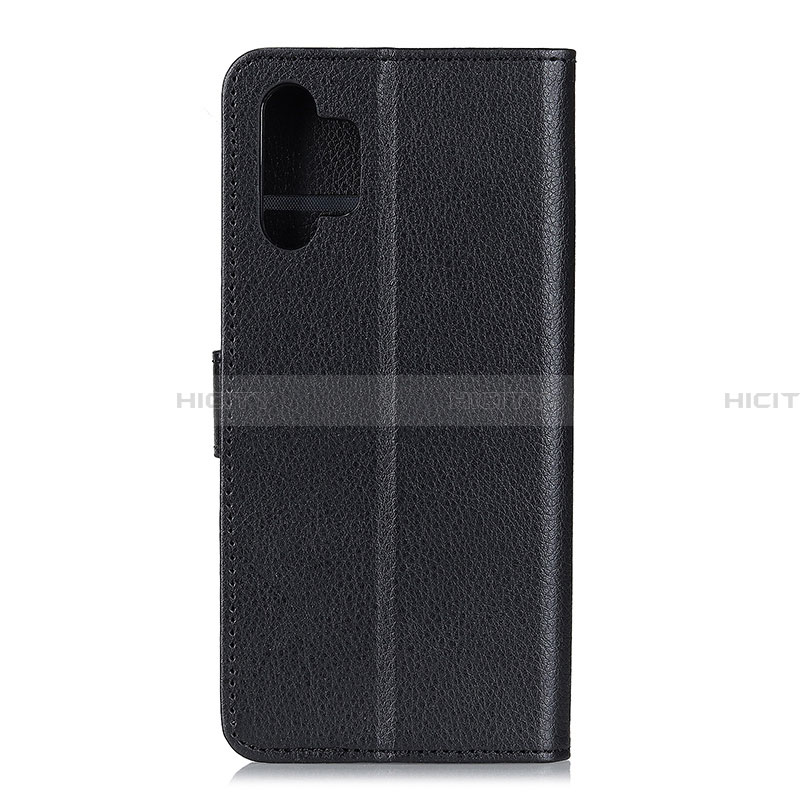 Handytasche Stand Schutzhülle Flip Leder Hülle A03D für Samsung Galaxy A32 4G Schwarz Plus