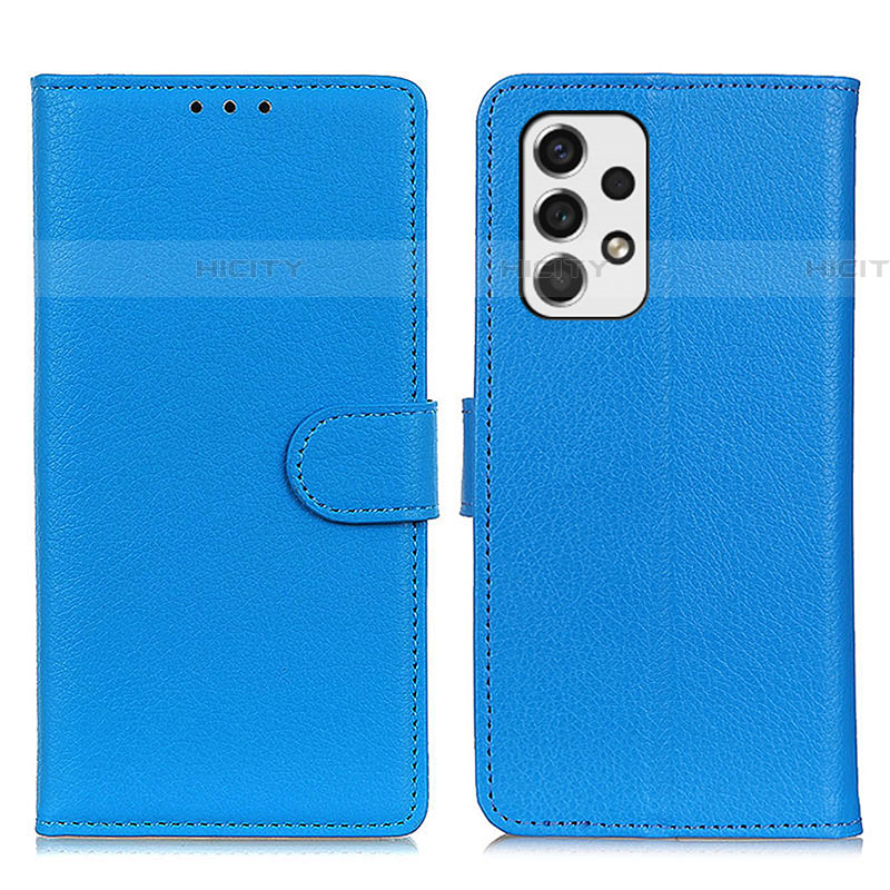 Handytasche Stand Schutzhülle Flip Leder Hülle A03D für Samsung Galaxy A53 5G Hellblau