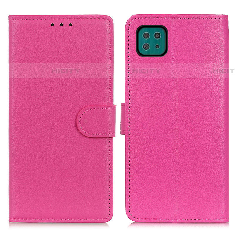 Handytasche Stand Schutzhülle Flip Leder Hülle A03D für Samsung Galaxy F42 5G Pink Plus