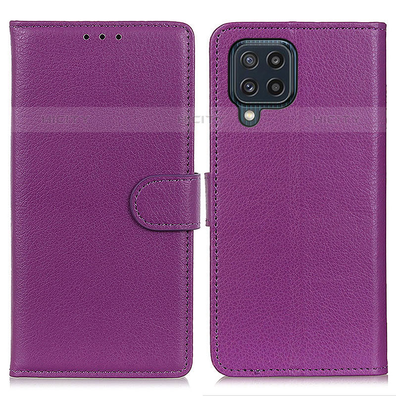 Handytasche Stand Schutzhülle Flip Leder Hülle A03D für Samsung Galaxy M32 4G Violett