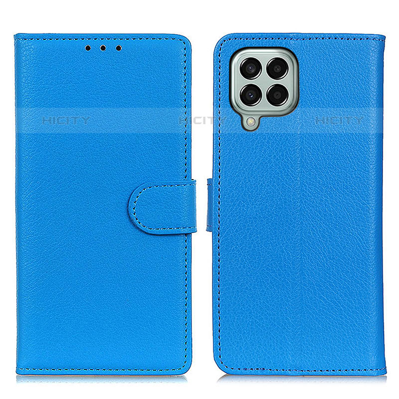 Handytasche Stand Schutzhülle Flip Leder Hülle A03D für Samsung Galaxy M33 5G Hellblau