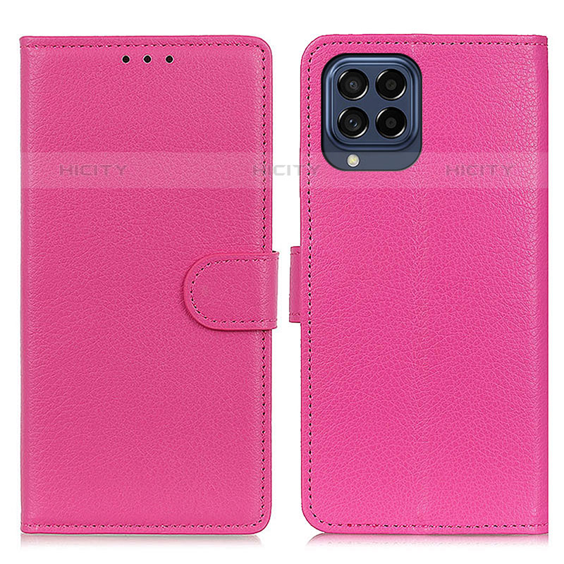 Handytasche Stand Schutzhülle Flip Leder Hülle A03D für Samsung Galaxy M53 5G Pink