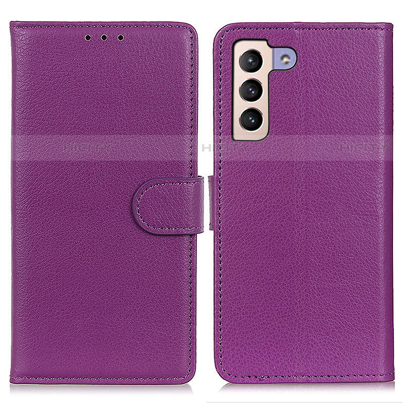 Handytasche Stand Schutzhülle Flip Leder Hülle A03D für Samsung Galaxy S21 5G Violett