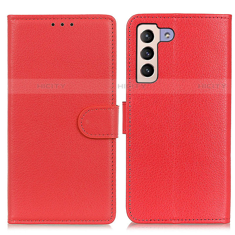 Handytasche Stand Schutzhülle Flip Leder Hülle A03D für Samsung Galaxy S21 Plus 5G Rot Plus