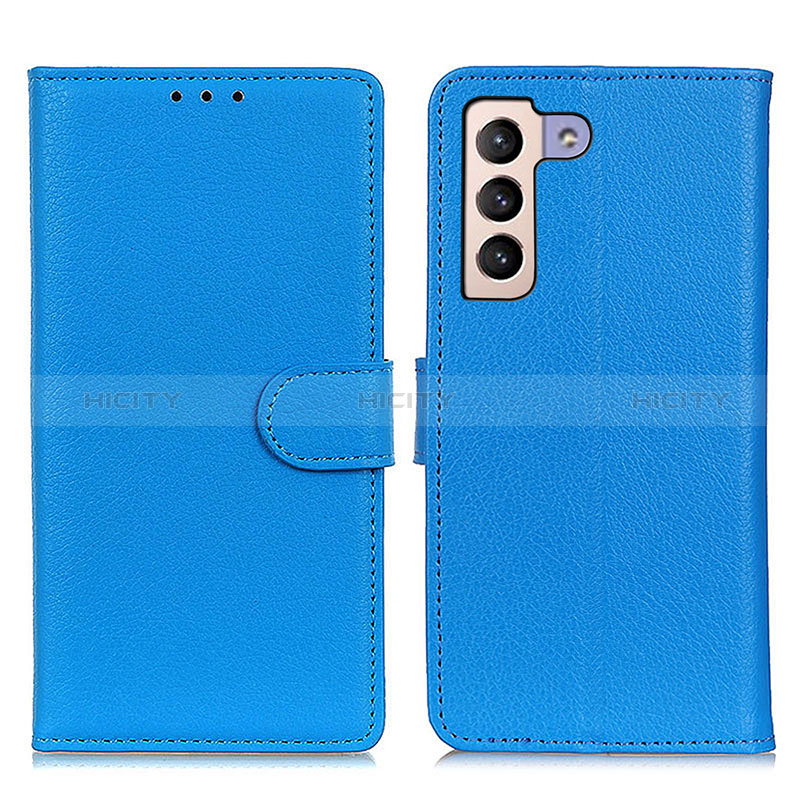 Handytasche Stand Schutzhülle Flip Leder Hülle A03D für Samsung Galaxy S24 5G Hellblau