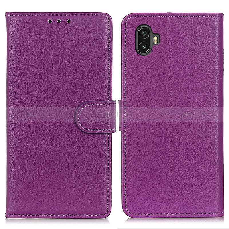 Handytasche Stand Schutzhülle Flip Leder Hülle A03D für Samsung Galaxy Xcover Pro 2 5G Violett