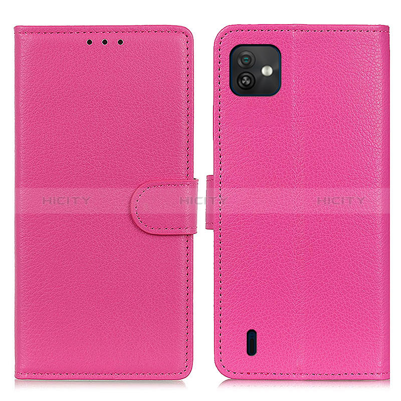 Handytasche Stand Schutzhülle Flip Leder Hülle A03D für Wiko Y82 Pink Plus