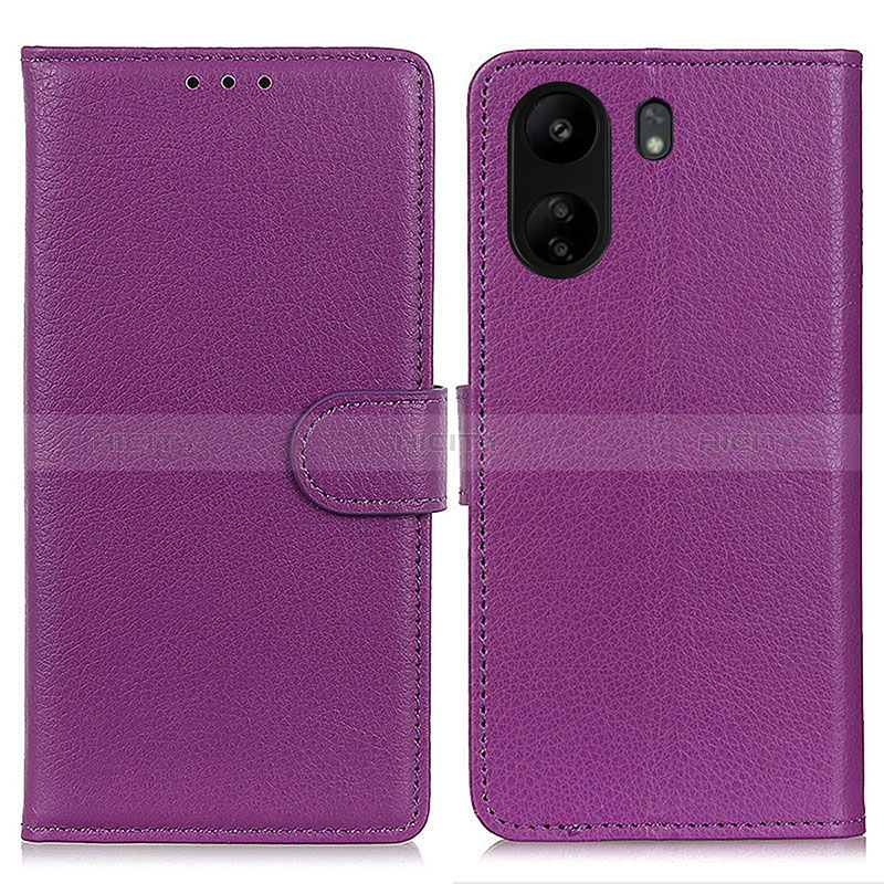 Handytasche Stand Schutzhülle Flip Leder Hülle A03D für Xiaomi Poco C65 Violett