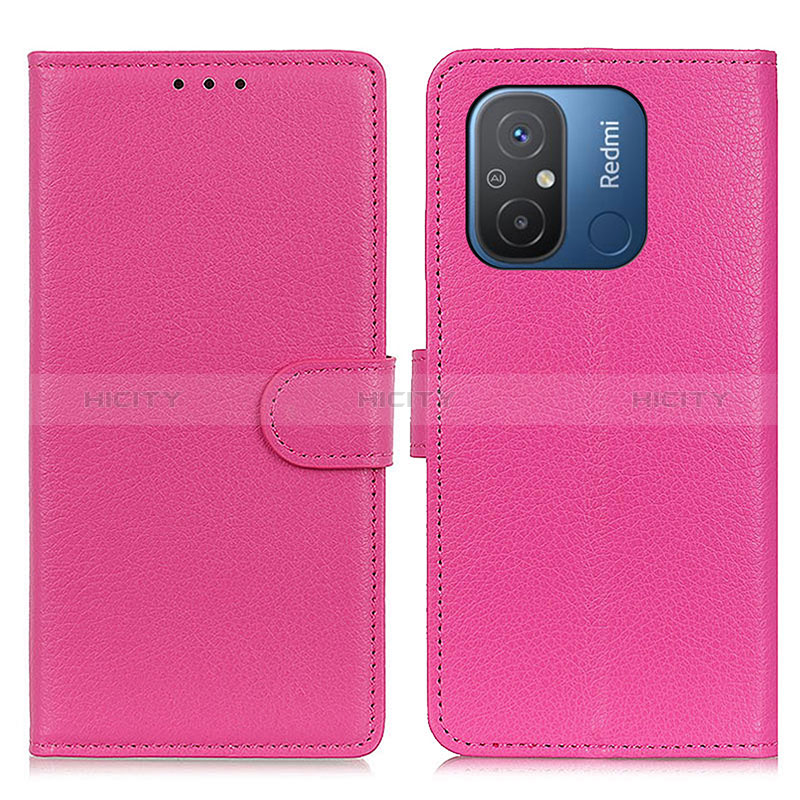 Handytasche Stand Schutzhülle Flip Leder Hülle A03D für Xiaomi Redmi 11A 4G Pink Plus