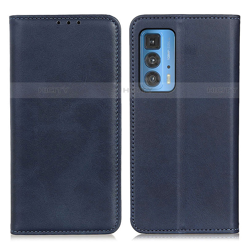 Handytasche Stand Schutzhülle Flip Leder Hülle A04D für Motorola Moto Edge 20 Pro 5G Blau Plus