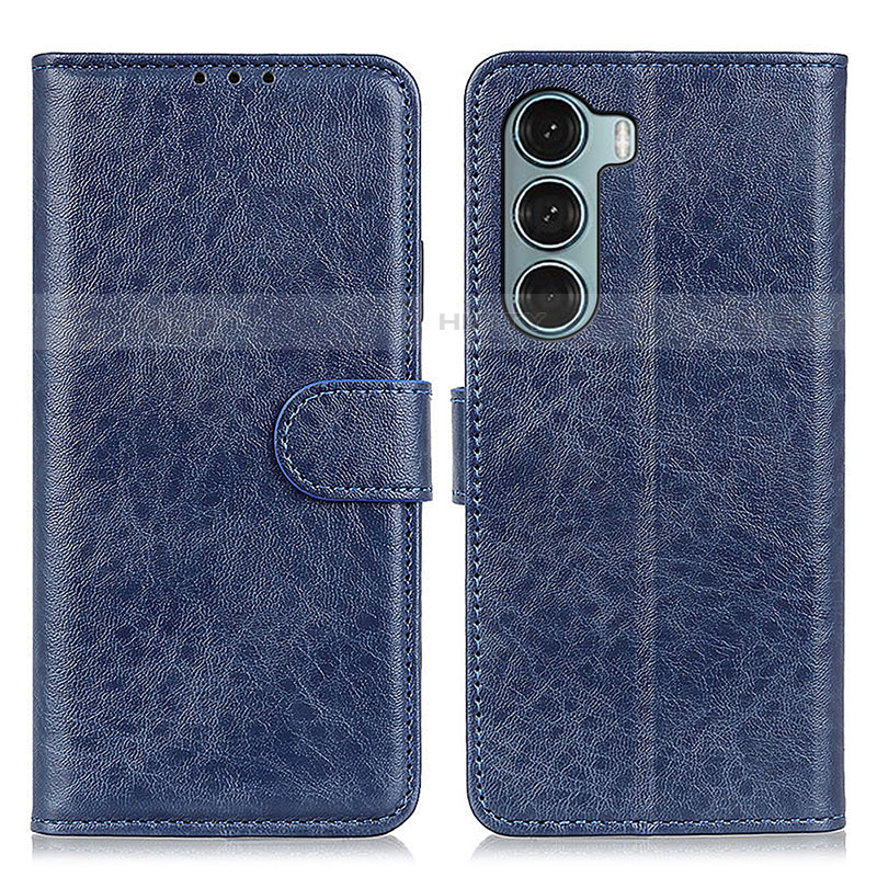 Handytasche Stand Schutzhülle Flip Leder Hülle A04D für Motorola Moto Edge S30 5G Blau Plus