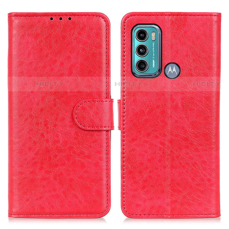 Handytasche Stand Schutzhülle Flip Leder Hülle A04D für Motorola Moto G40 Fusion Rot