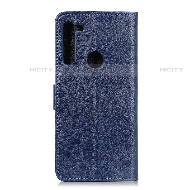 Handytasche Stand Schutzhülle Flip Leder Hülle A04D für Motorola Moto One Fusion Plus Blau