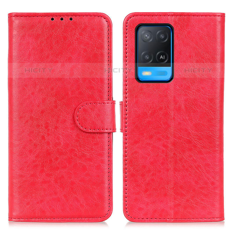 Handytasche Stand Schutzhülle Flip Leder Hülle A04D für Oppo A54 4G Rot