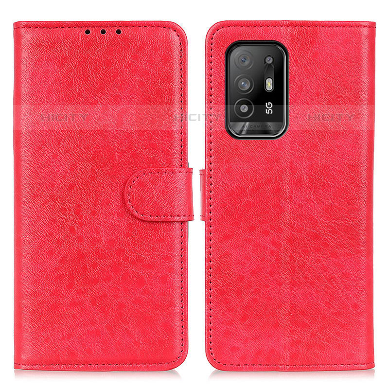 Handytasche Stand Schutzhülle Flip Leder Hülle A04D für Oppo A94 5G Rot