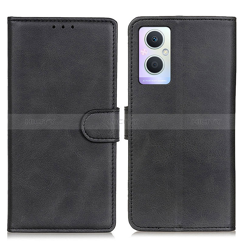 Handytasche Stand Schutzhülle Flip Leder Hülle A04D für Oppo A96 5G Schwarz