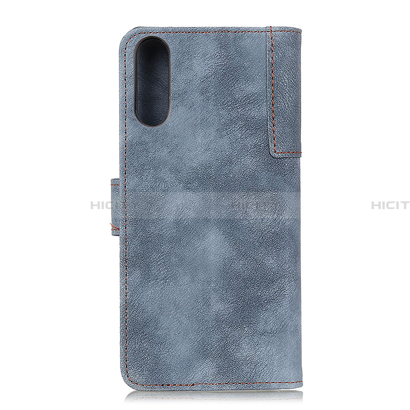 Handytasche Stand Schutzhülle Flip Leder Hülle A04D für Samsung Galaxy A02 Blau Plus