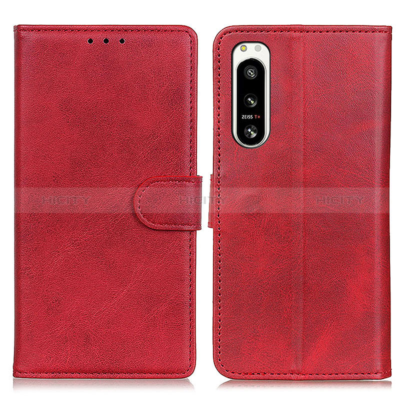 Handytasche Stand Schutzhülle Flip Leder Hülle A04D für Sony Xperia 5 IV Rot