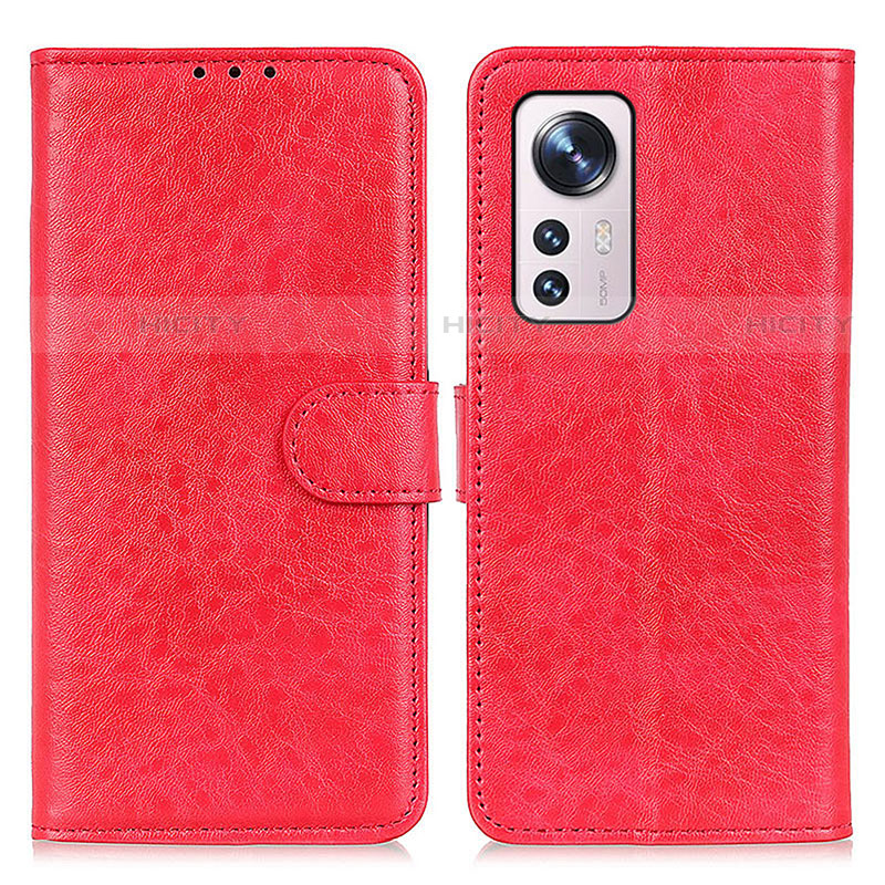 Handytasche Stand Schutzhülle Flip Leder Hülle A04D für Xiaomi Mi 12S 5G Rot Plus