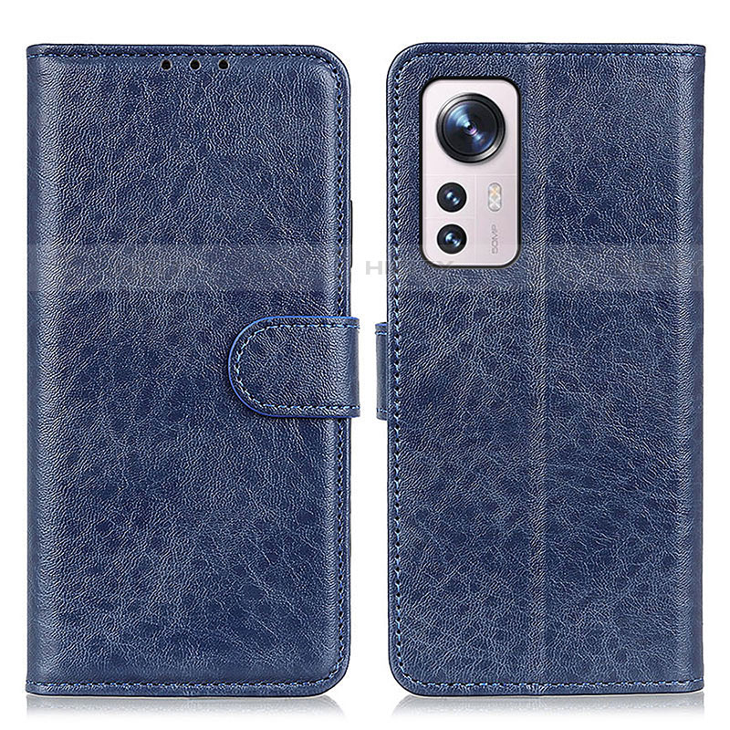 Handytasche Stand Schutzhülle Flip Leder Hülle A04D für Xiaomi Mi 12X 5G Blau Plus