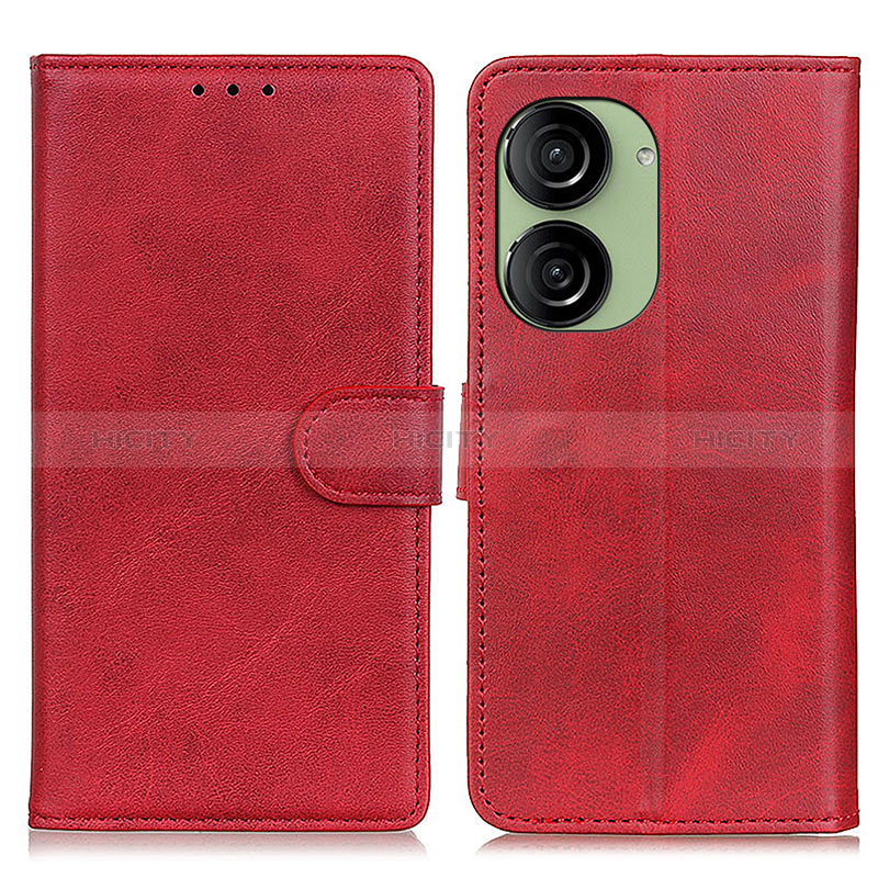 Handytasche Stand Schutzhülle Flip Leder Hülle A05D für Asus ZenFone 10 Rot