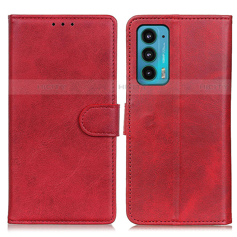 Handytasche Stand Schutzhülle Flip Leder Hülle A05D für Motorola Moto Edge 20 5G Rot Plus