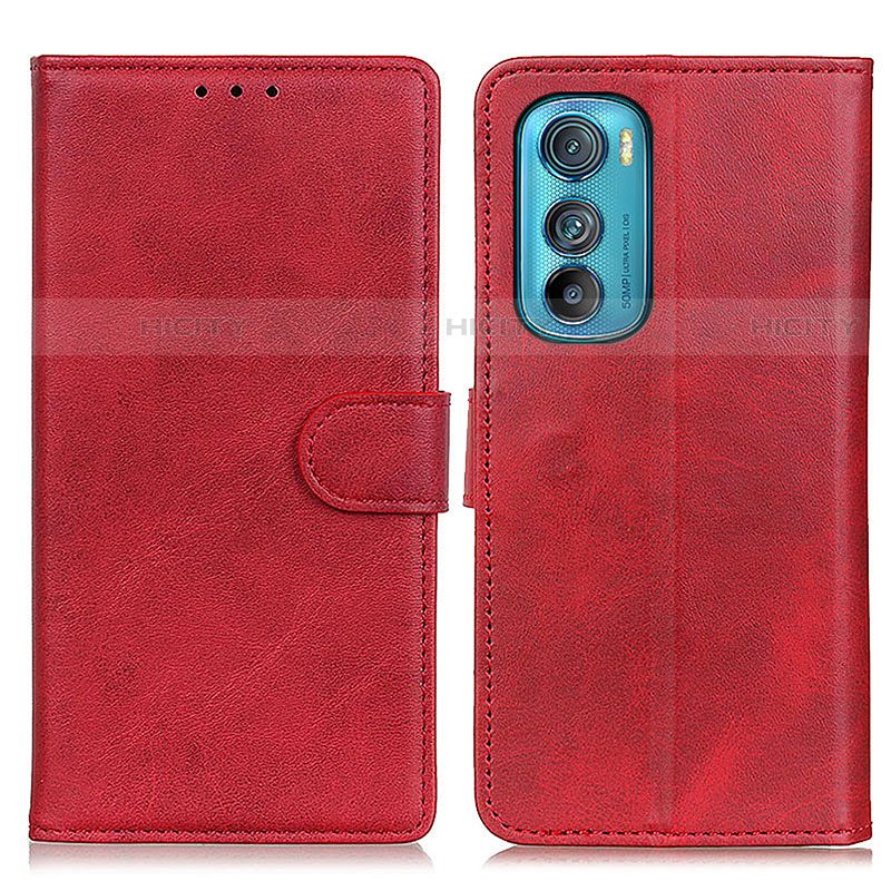 Handytasche Stand Schutzhülle Flip Leder Hülle A05D für Motorola Moto Edge 30 5G Rot Plus