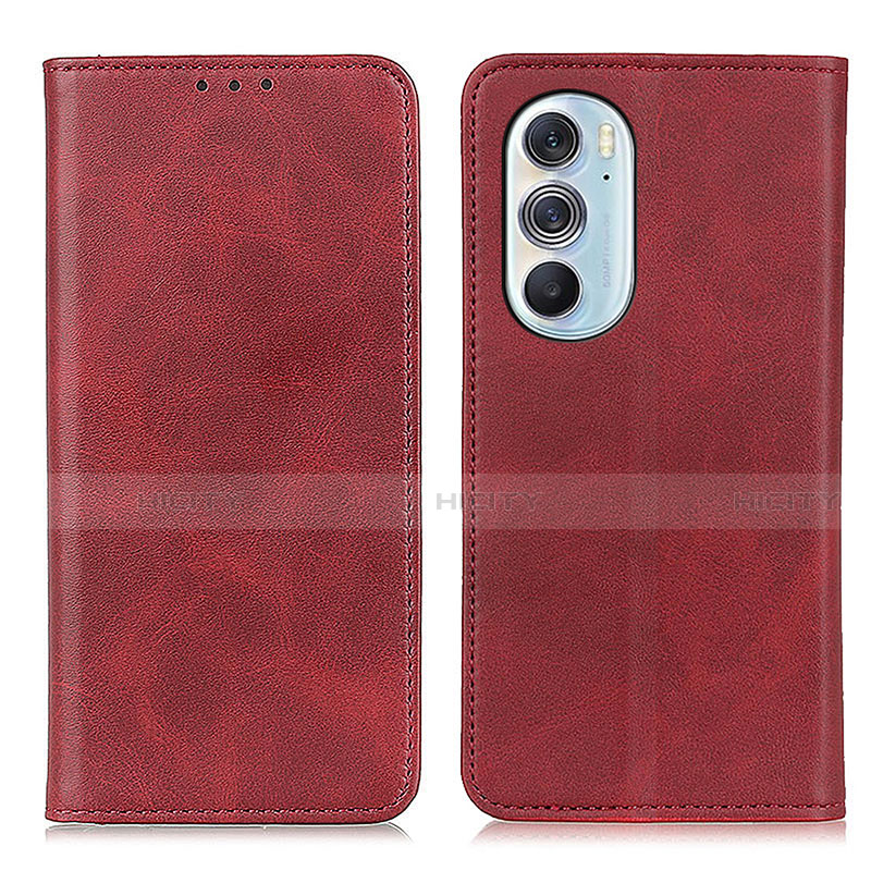 Handytasche Stand Schutzhülle Flip Leder Hülle A05D für Motorola Moto Edge 30 Pro 5G Rot