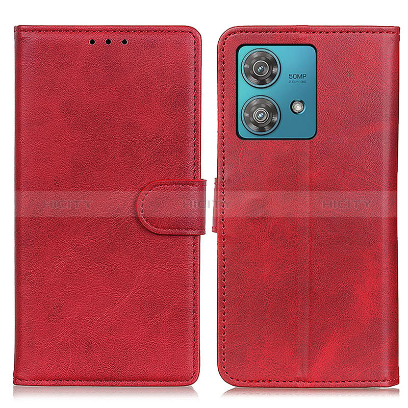 Handytasche Stand Schutzhülle Flip Leder Hülle A05D für Motorola Moto Edge 40 Neo 5G Rot