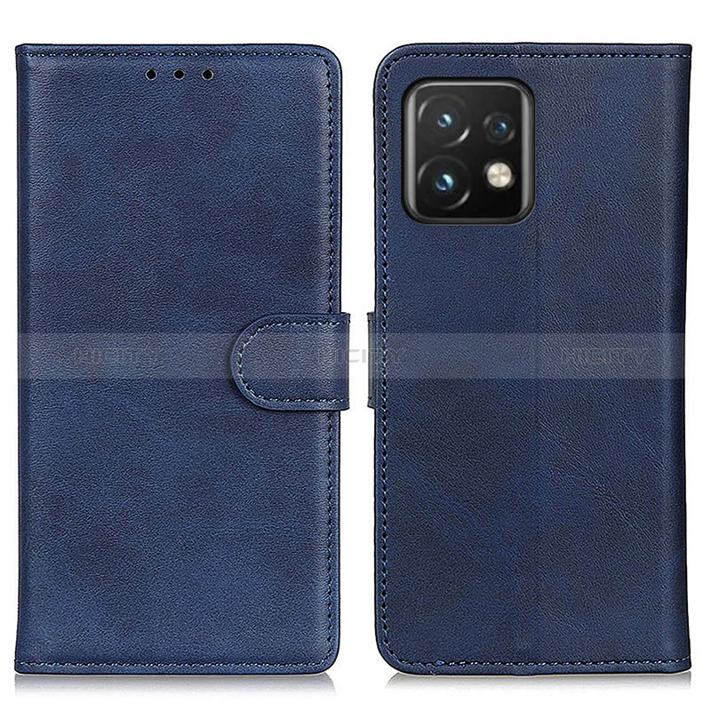 Handytasche Stand Schutzhülle Flip Leder Hülle A05D für Motorola Moto Edge 40 Pro 5G Blau