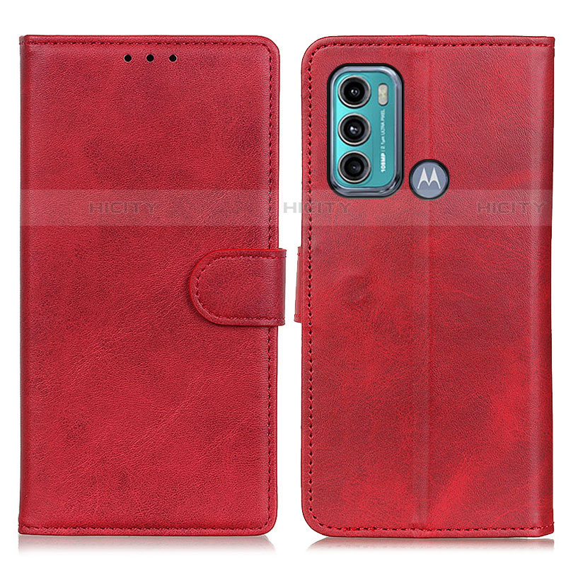 Handytasche Stand Schutzhülle Flip Leder Hülle A05D für Motorola Moto G40 Fusion Rot