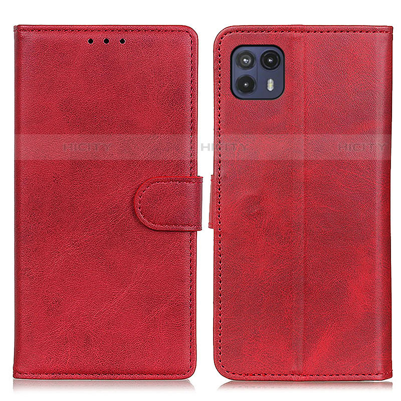 Handytasche Stand Schutzhülle Flip Leder Hülle A05D für Motorola Moto G50 5G Rot