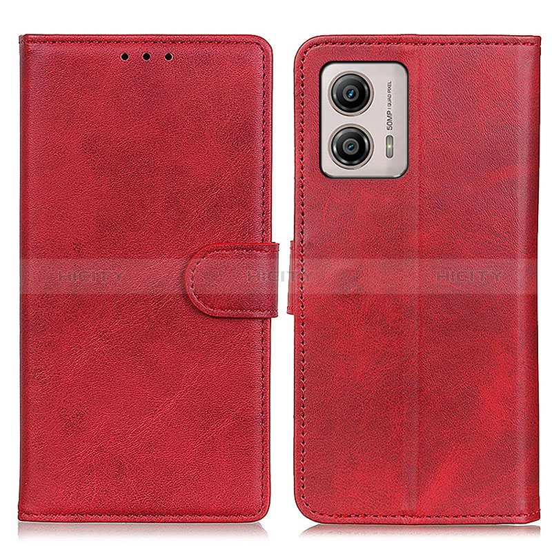 Handytasche Stand Schutzhülle Flip Leder Hülle A05D für Motorola Moto G53y 5G Rot