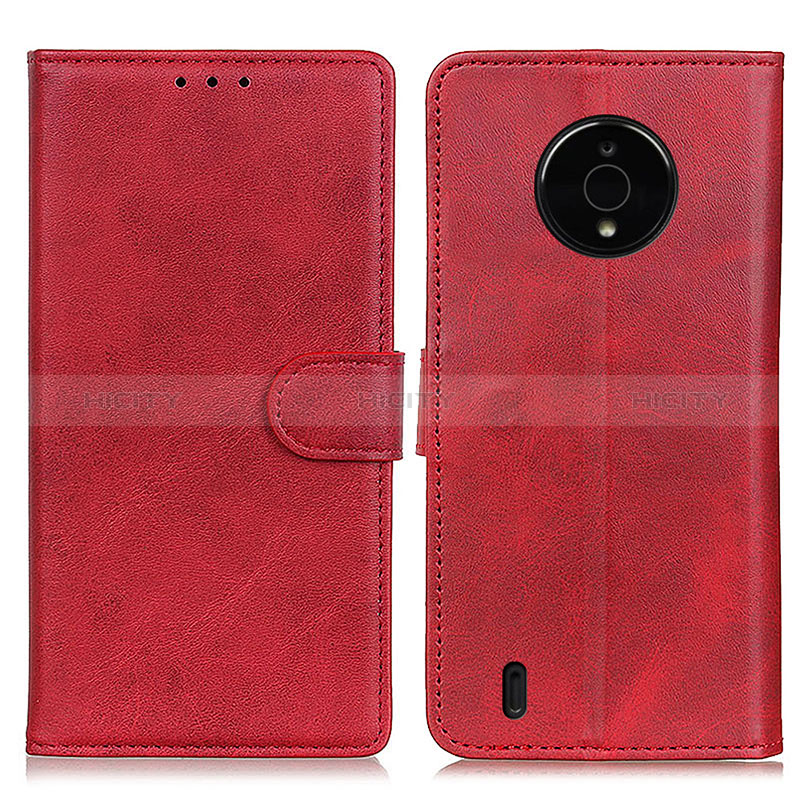 Handytasche Stand Schutzhülle Flip Leder Hülle A05D für Nokia C200 Rot Plus