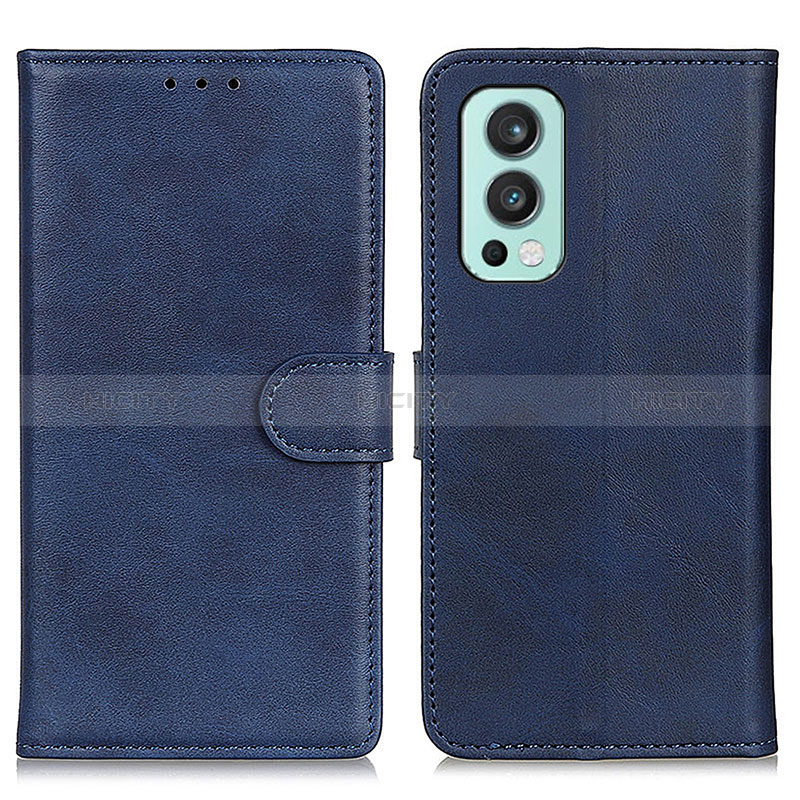 Handytasche Stand Schutzhülle Flip Leder Hülle A05D für OnePlus Nord 2 5G Blau Plus