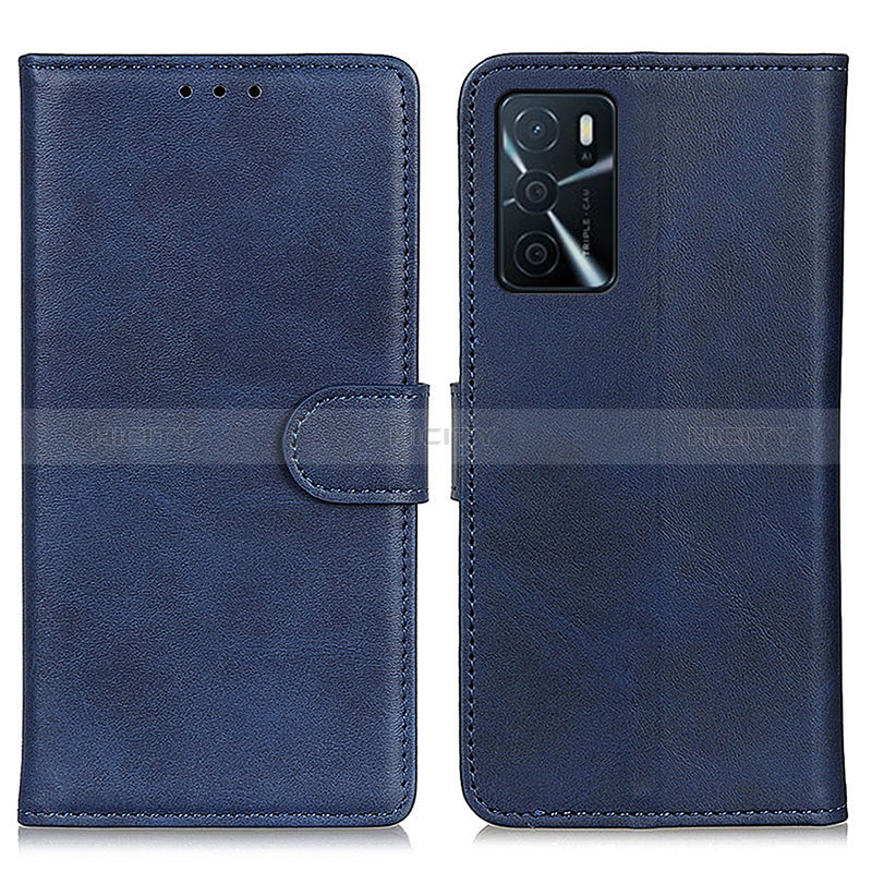 Handytasche Stand Schutzhülle Flip Leder Hülle A05D für Oppo A16 Blau